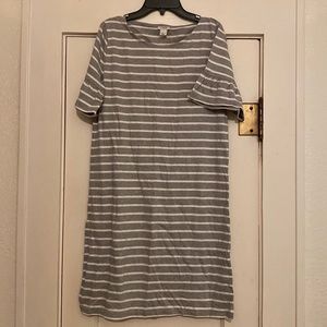 J Crew size small grey and white dress. New with Tags